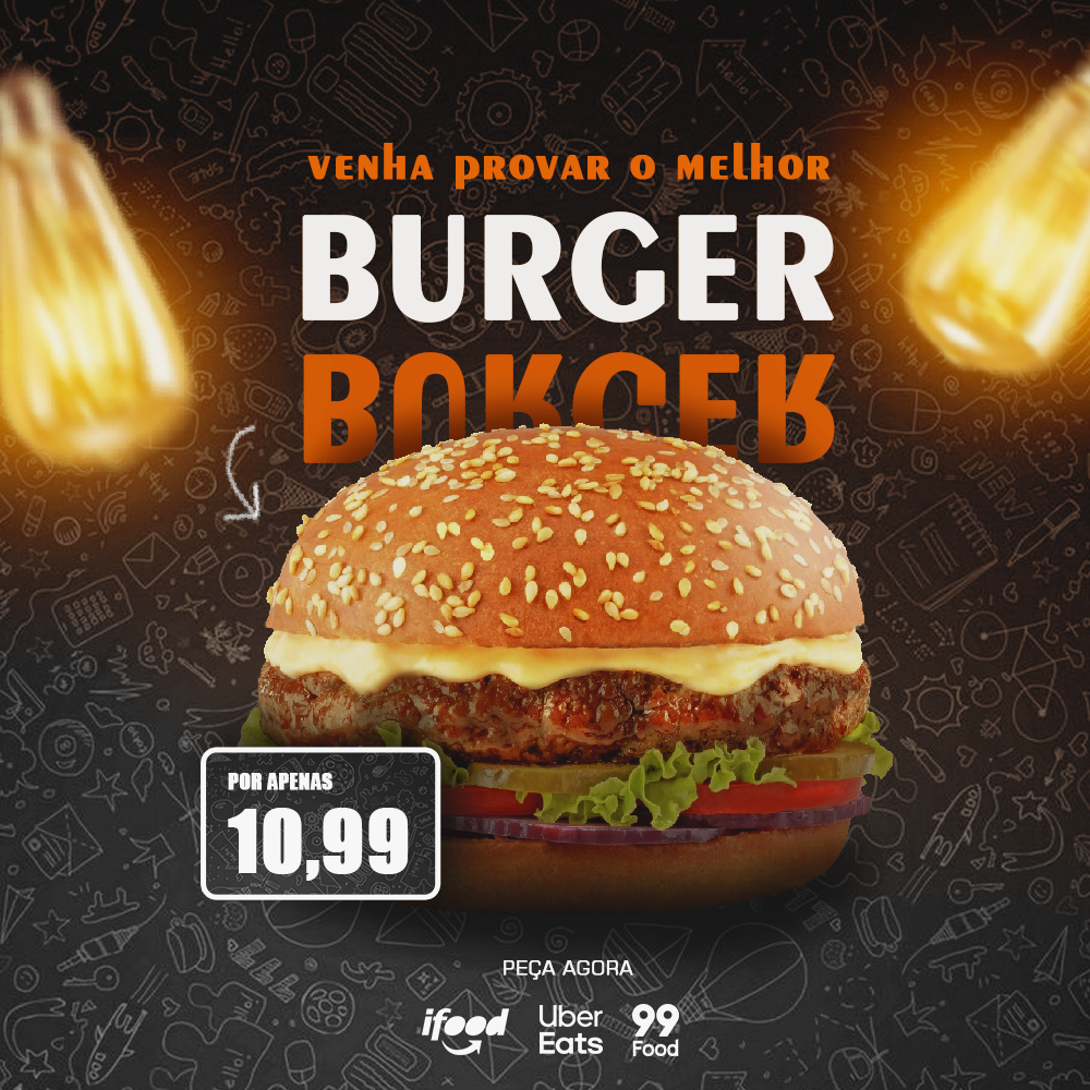 Designer gráfico profissional para lanchonete