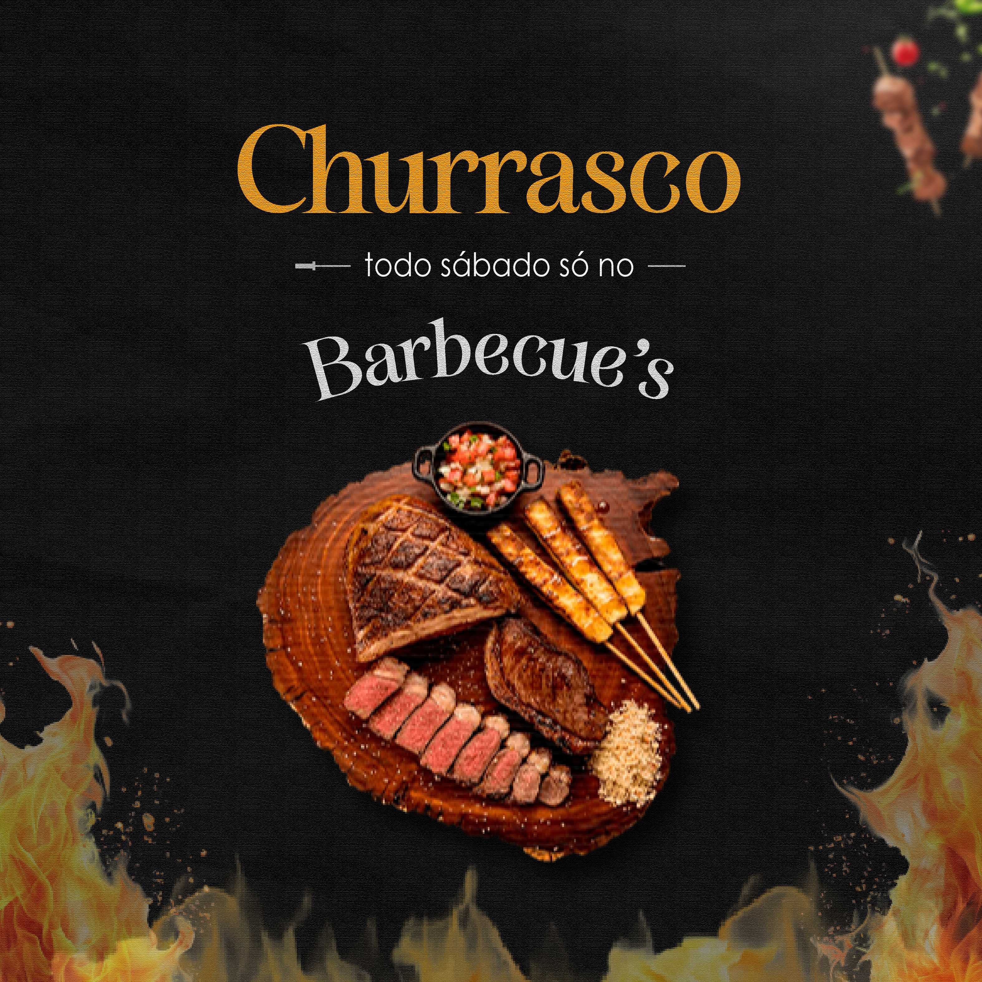 Designer gráfico profissional para churrascaria