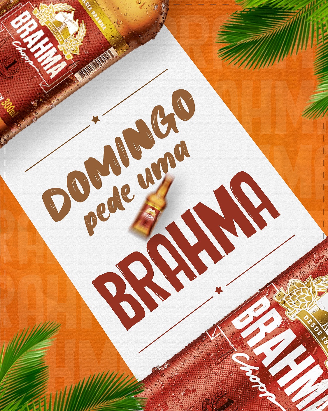 Social media para bares Brahma e identidade visual