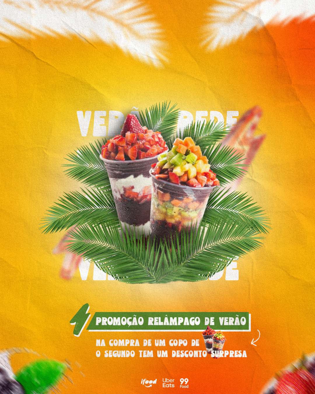 Social media para açaíteria criada por Clebson Designer freelancer focado em criativos