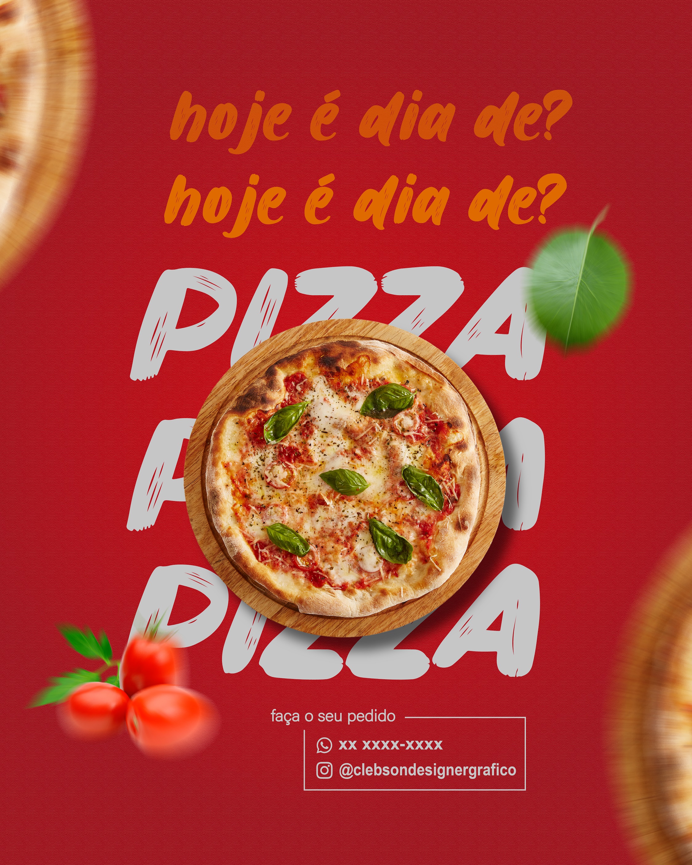 Design de social media para pizzarias profissionais e hamburguerias
